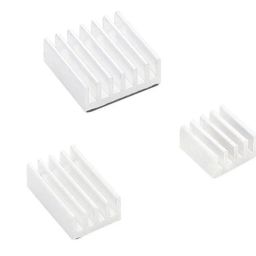 Raspberry Pi 3 in 1 Heat Sink Aluminium for Raspberry Pi 4B (White) - Pack of 1-7