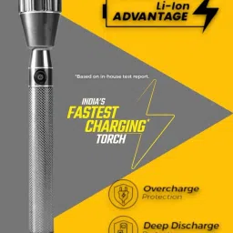 shamsa P105 Multipurpose Torch Light & Battery Compact LED Flashlight for Home & Travel Torch image 2