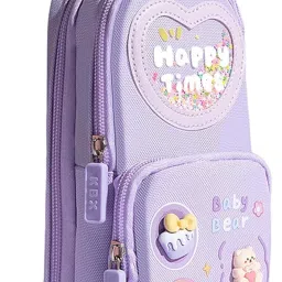3 Layer Soft Pencil Pouch 3D Pencil Case Art Plastic Pencil Box-image-81