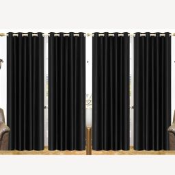 274.32 cm (9 ft) Polyester Semi Transparent Long Door Curtain (Pack Of 4)-image-72