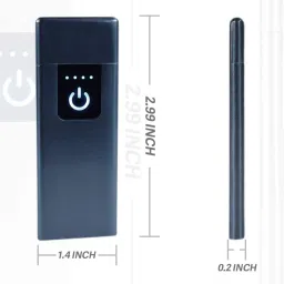 nvirav Smart Fingerprint Sensor Lighter Flameless Windproof Lighter Double Side Cigarette Ignition Lighter USB Rechargeable Lighter Best Gift for Your Friend, Family Pocket Lighter image 3