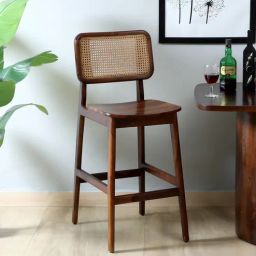 woodsworth from pepperfry Roading Sheesham Wood Bar Chair In Scratch Resistant Provincial Teak Finish-picture-36