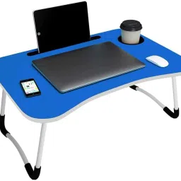 study table blue Plastic Portable Laptop Table-14