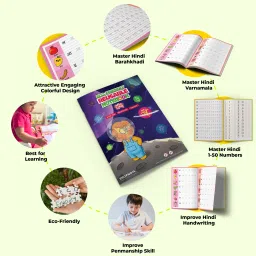 shopndia Telugu Combo Eco-Friendly Reusable Notebooks for Kids Handwriting Improvement A4 Notebook Ruled 60 Pages image 4
