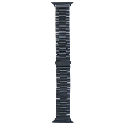 Croma Broad Metallic Strap for Apple iWatch (42mm / 44mm / 45mm) (Apple Compatible, Black)-picture-9