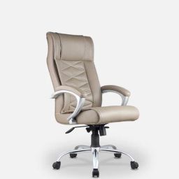 mintwud from pepperfry Apollo Leatherette Executive Chair in Grey Colour-picture-29