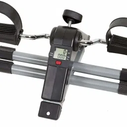 seavokes Folding Peddler with Electronic Display Exercise Bike (Multicolor) Mini Pedal Exerciser Cycle image 2