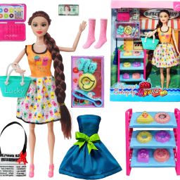 Doll Bakery Shop Playset with Doll Accessories & Bakery Shop Item-image-118