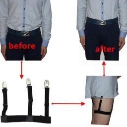 JS Enterprises ™ Shirt Stays For Men, Shirt Holder For Men, Adjustable Elastic Shirt Garter-50