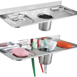 Bathroom Heavy shelves Set of 2 PCs Stainless Steel Wall Shelf-21