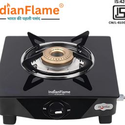 1 Burner ISI Certified BP-Black (1 Burners) Glass Manual Gas Stove-image-80