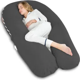Luxurious Imported Microfibre Solid Pregnancy Pillow Pack of 1-image-40