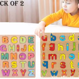 Wooden Montessori Learning Puzzle Board Toy Capital/Small Letter Alphabet Puzzle-picture-24