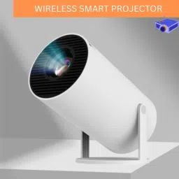 FRONY Mini HD Projector for Home 4KSupport With Built-in App Netflix/Prime/YouTubeW56 (4500 lm / 1 Speaker / Wireless / Remote Controller) Portable Projector-picture-2