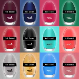 Jazzy Nail Polish 5 ml each Cyan,Maroon,Red,Green,Blue,Black,Mauve ,Light Blue,Grey,Golden,Rich Red,Magenta-image-5