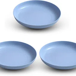 kitchease 9.05" Unbreakable Wheat Straw Plates-Ideal for Salad,Pasta,Snacks & Dinner Party Dinner Plate-picture-42