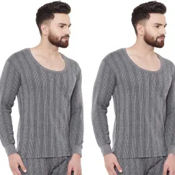 CITIZEN THERMAL WEAR ROUND NECK FULL SLEEVES 2 PCS COMBO SET FOR MEN Men Top Thermal-picture-3