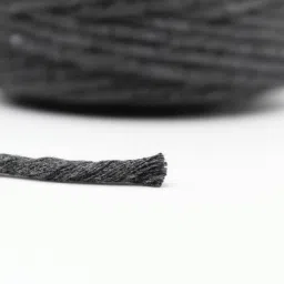 craft affair | Single Strand Cotton Macrame Cord (10 M, 3mm) | DIY-Project - Charcoal Charcoal image 4