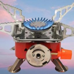Outdoor Stove Mini Copper Camping Stoves Foldable Cooking Picnic Furnace, Stainless Steel Manual Gas Stove-image-91
