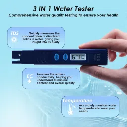 zomei TDS Meter Water Test Pen LCD Display for Water Quality pH Testers image 2