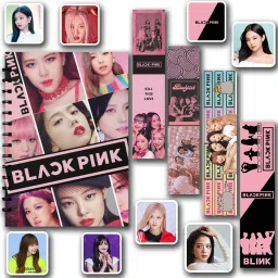 Blackpink Notebook Diary Kpop Girls Stickers Bookmark Notepads For Blink Army A5 Notebook Unrulled 160 Pages-picture-23