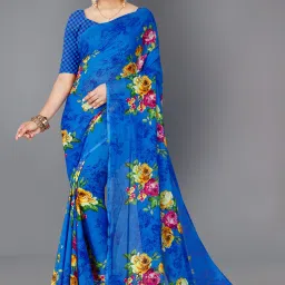 Printed, Floral Print Daily Wear Georgette Saree-image-56