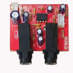 rs satron Dual Microphone input Pream Kit For Amplifire Inbuild mic Socket Electronic Components Electronic Hobby Kit image 2