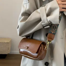 Brown Women Sling Bag Trendy korean sling bag with long and adjustable designer strap.-image-8