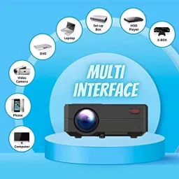VOLTAC Mini Projector WIFI Android IOS Full HD 1080P Miracast Youtube TVStick HDMI USB (5000 lm) Portable Projector image 3