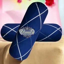 Round Microfibre Geometric Bolster Pack of 2-38
