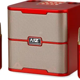 MZ M203 (PORTABLE BLUETOOTH SPEAKER) Dynamic Sound with 2 wireless mics Karaoke 20 W Bluetooth Speaker-image-13