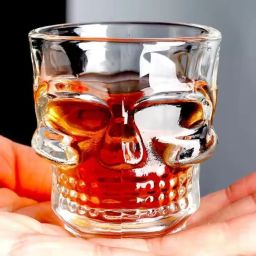 (Pack of 6) SKULL SHOT GLASS 60ML 6PCS SET Glass Set Shot Glass-image-28