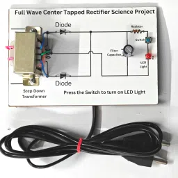 Full Wave Center Tapped Rectifier Science Project Working Model for Class 12 Electronic Components Electronic Hobby Kit-18