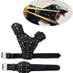 Fishing Slingshot Hand Wrist Guard Left Hand Gulel Safety Accessories Archery Gloves-image-97