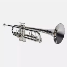 Standard TRUM-252 Silver Bb Trumpet for Beginner or Advanced- Musical instrument Silver-T-5 Bb Trumpet-image-53