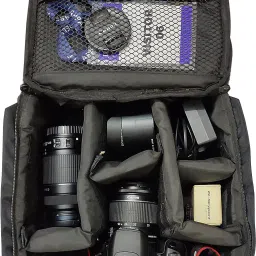 AdventIQ DSLR/SLR Camera Lens Shoulder Backpack- Reflective Red TapeCamera Bag image 3