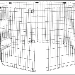 Foldable Metal Pet Exercise and Playpen Without Door, 36" Pet Fence-22