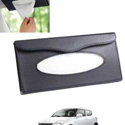 Universal Leatherite Rectangle Black Tissue Box For Car/office/Home-257 Vehicle Tissue Dispenser-image-66