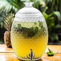 Transparent Liquor Dispenser Glassware Dispenser Beer Juice Water Mason jar|10 L Bottled Water Dispenser-25