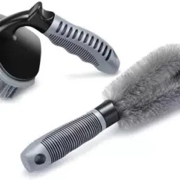 Wheel Tyre Clean Wash Brush & Rim Wash Cleaning Brush(Pack of 2) Wheel Brush-26