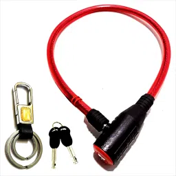 Cable Lock for Cycle, Bicycle, Helmet, Bike, with 2 Keys and Key Chain Bicycle Lock-23