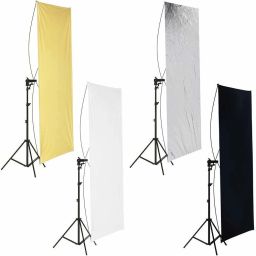 VTS Photo Studio Lighting Reflector/Arm (Gold/Black,Silver/White Reflector Panel) Reflector-image-34