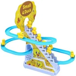Funny Automatic Stair-Climbing Ducklings Race Track 3 Duck Slide Toy Set M40-picture-19