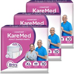 Comfort Adult Diaper Pants, Extra Large 100-150 Cm (40"- 59") Pack of 3 Adult Diapers - XL-image-39