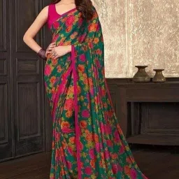 Printed Daily Wear Georgette Saree-image-46