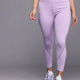 hrx by hrithik roshan Striped Women Purple Tights-picture-16