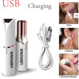 Electric Flawless Facial Shaver – Painless Lipstick Shape Hair Remover, Women-image-40