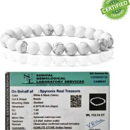 Stone, Howlite Crystal Bracelet-15