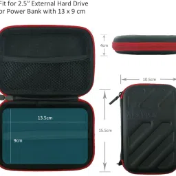 alexvyan Pouch for Seagate Backup Plus Slim 1TB 2TB External Hard Disk Drive Casing Case Cover Enclosure Bag Sleeve image 2