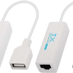 microware USB 2.0 200M Extender RJ45 Ethernet Extension Cable Cable Adapter Lan Adapter-40
